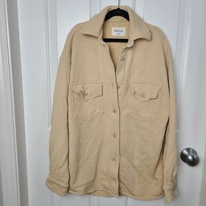Wilfred free terry fleece shirt jacket xxs